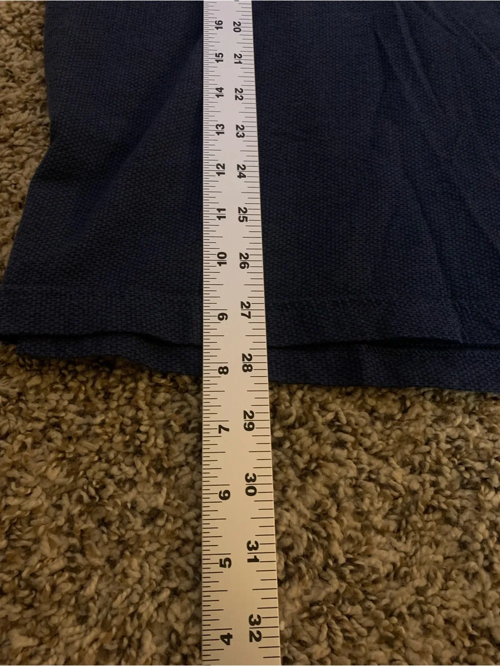 Banana Republic Navy Polo with Chambray Collar